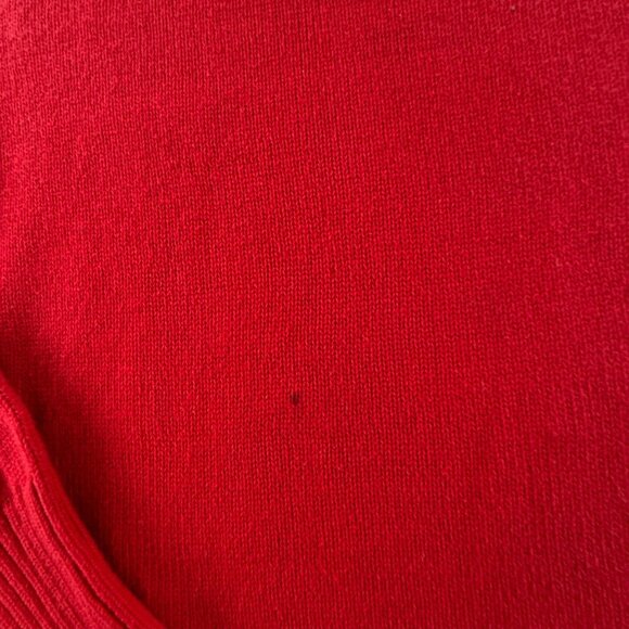 Ralph Lauren Polo Jeans Women Flag Sweater Red XL Turtleneck Knit Pullover USA - Picture 10 of 16